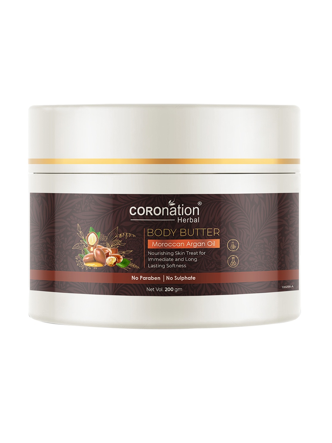 

COROnation Herbal Moroccan Argan Oil Body Butter Body Lotion 200 gm, Brown