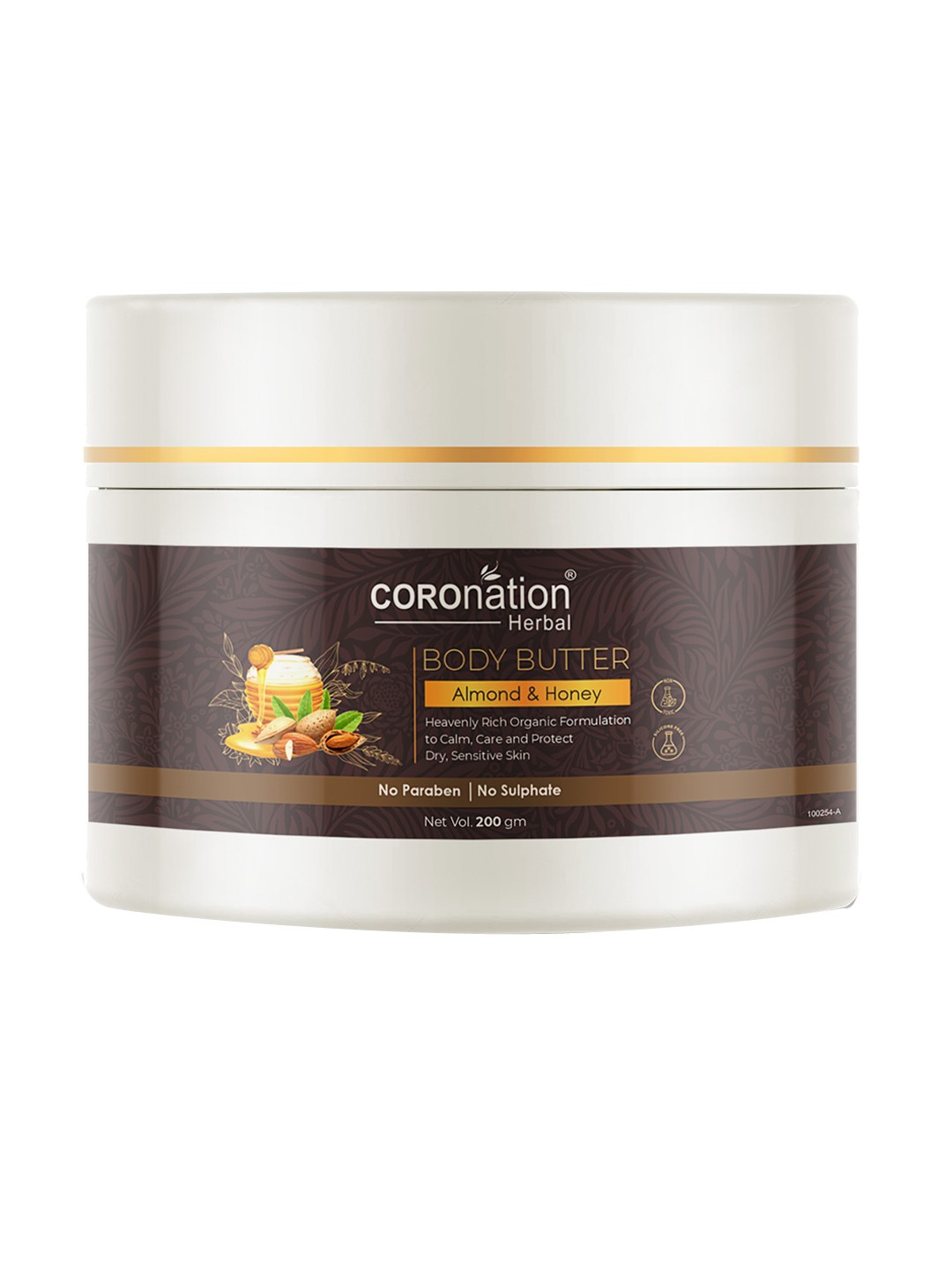 COROnation Herbal Almond & Honey Body Butter Body Lotion 200 gm, Brown