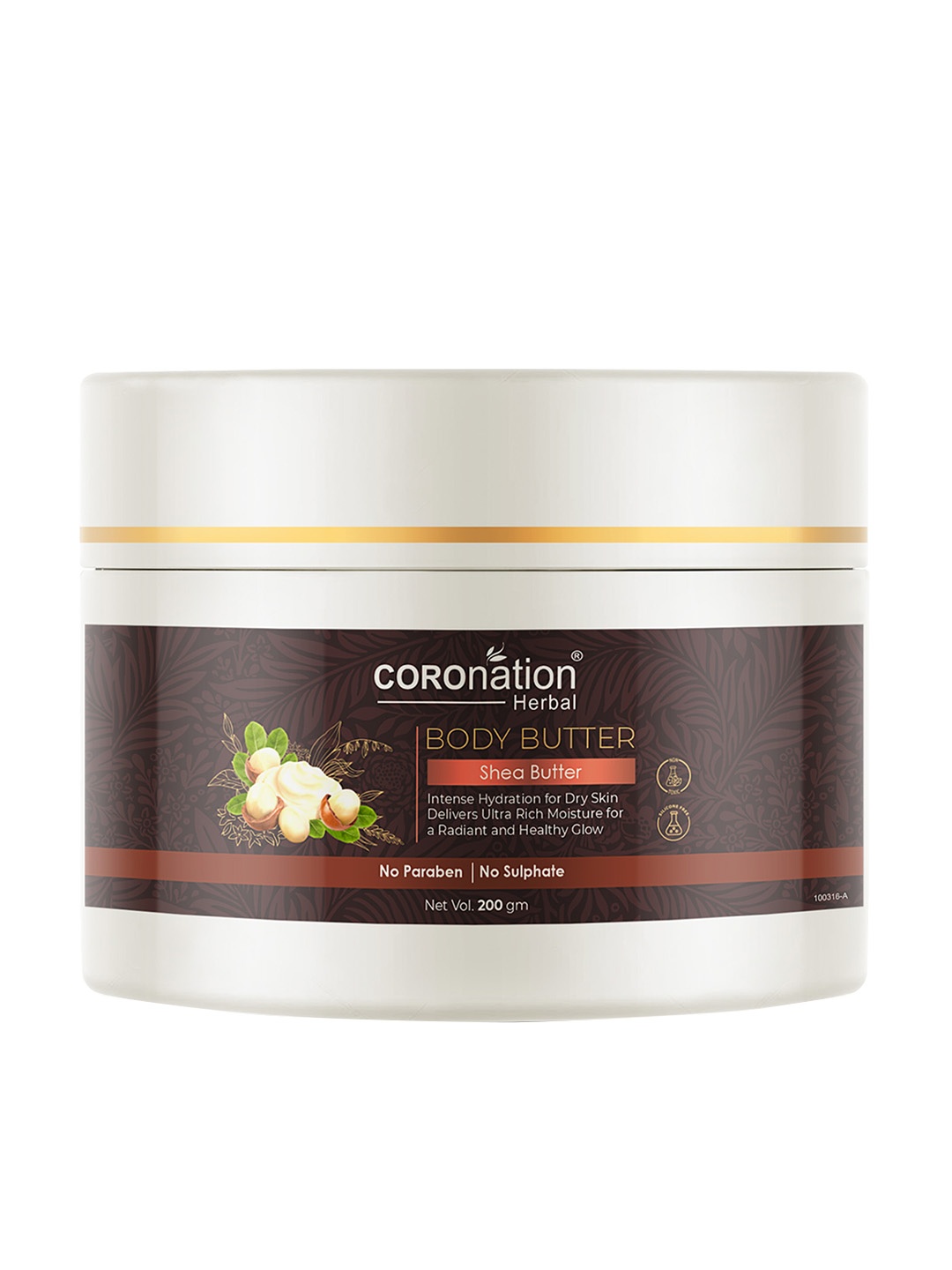 

COROnation Herbal Shea Butter Body Butter Body Lotion 200 gm, Brown