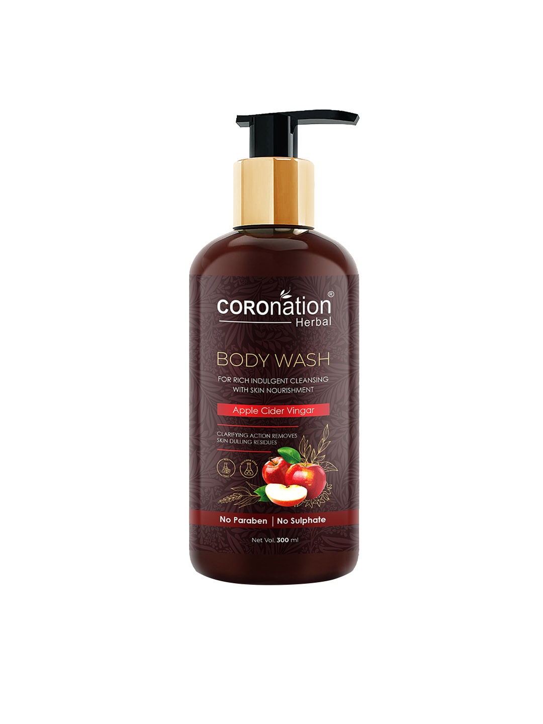 

COROnation Herbal Apple Cider Vinegar Body Wash 300 ml, Brown