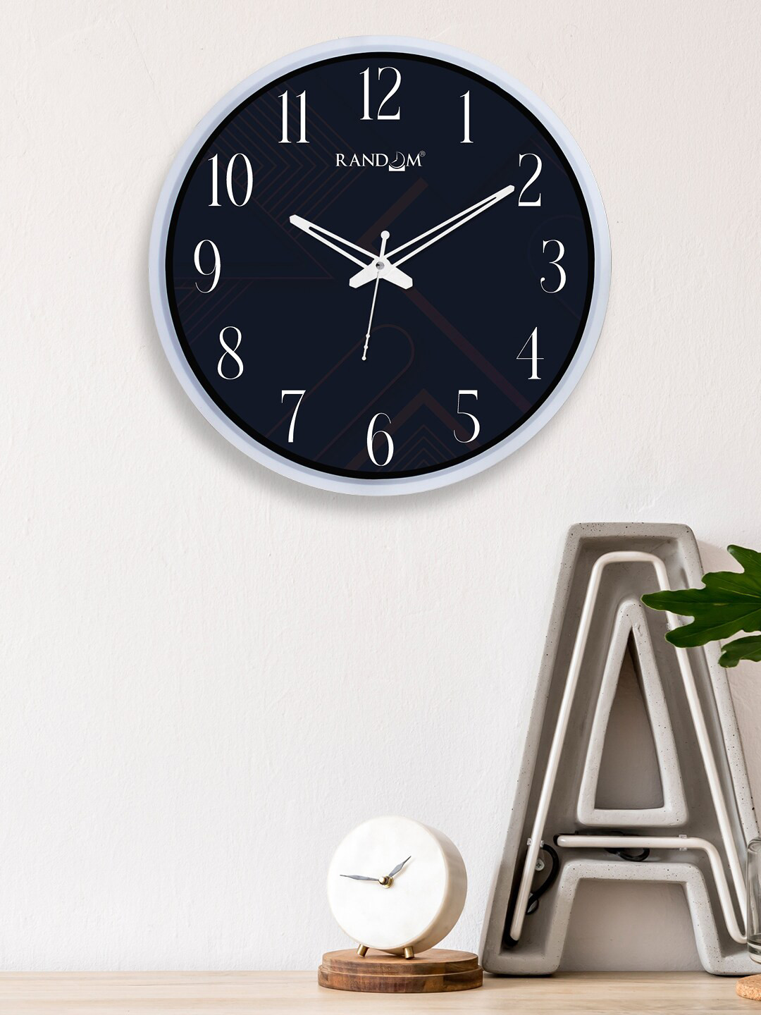 

RANDOM Black & White Analogue Dual Frame Quartz Movement 30CM Wall Clock