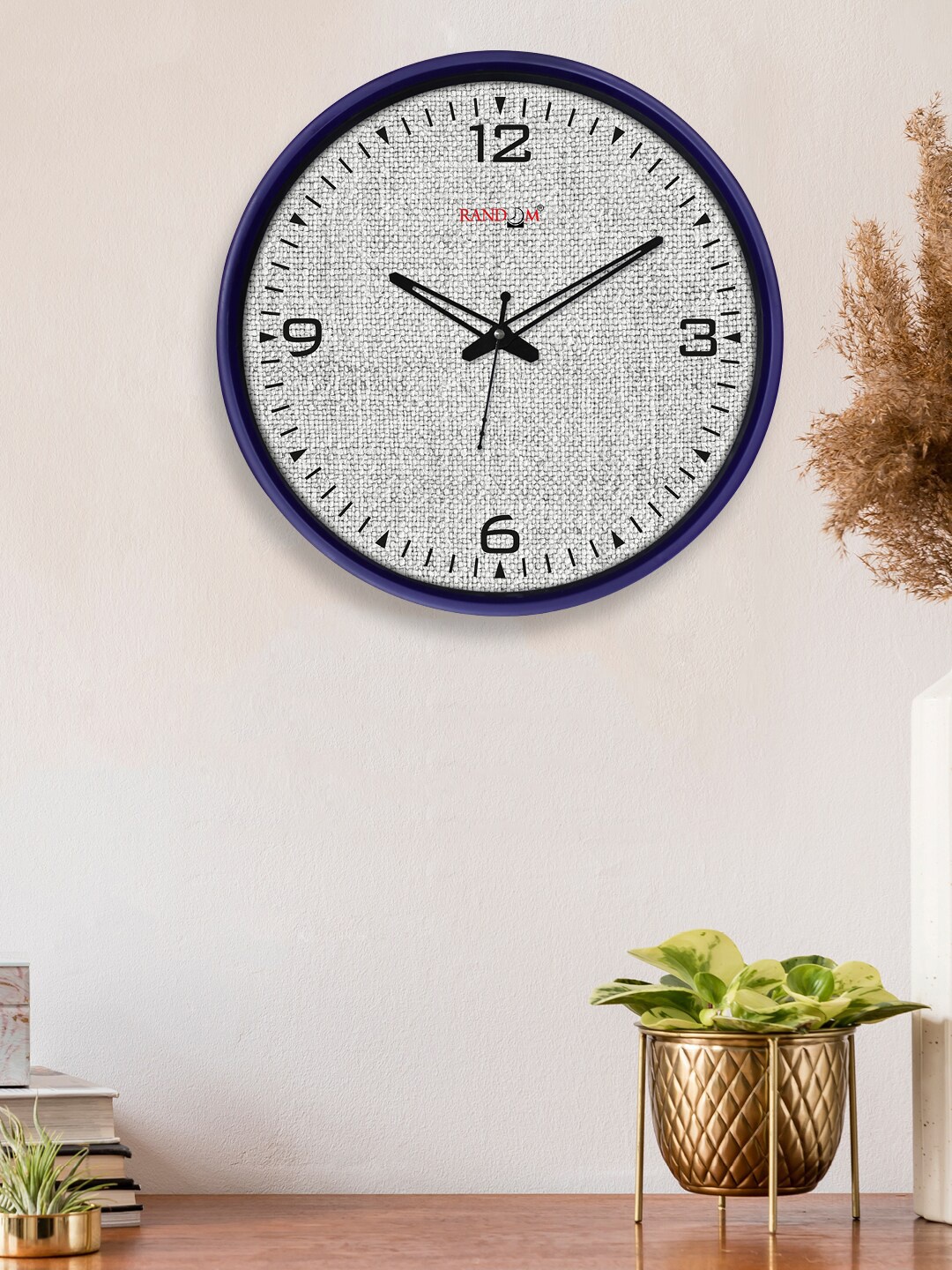 

RANDOM Grey & Navy Blue Dual Frame Quartz Movement 30CM Wall Clock