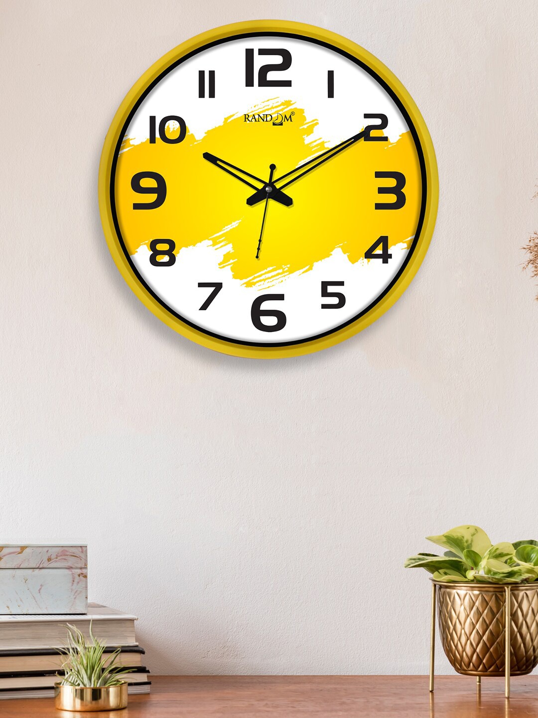 

RANDOM White & Black Printed Analogue Dual Frame Quartz Movement 30CM Wall Clock