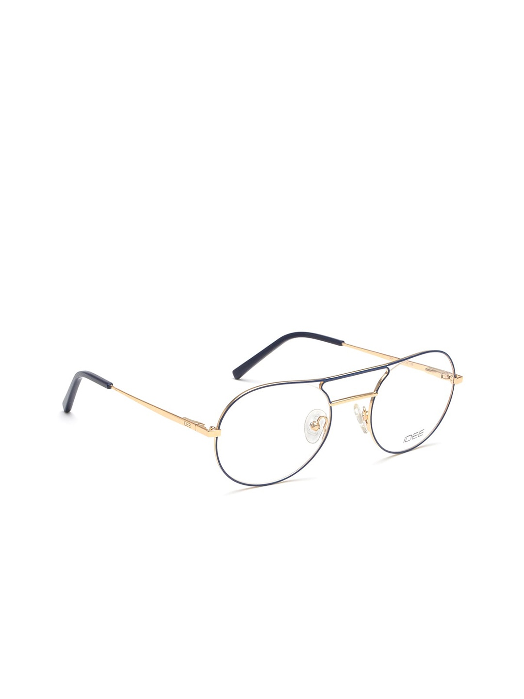 

IDEE Men White & Gold-Toned Full Rim Round Frames