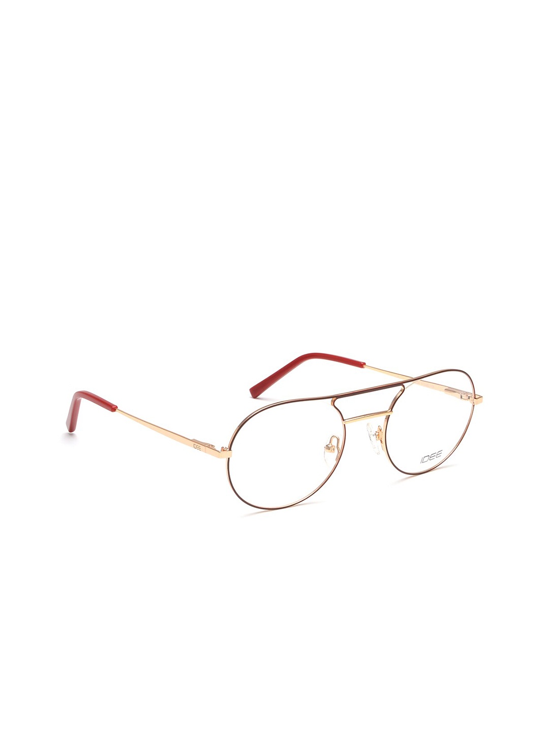 

IDEE Men White & Brown Full Rim Round Frames