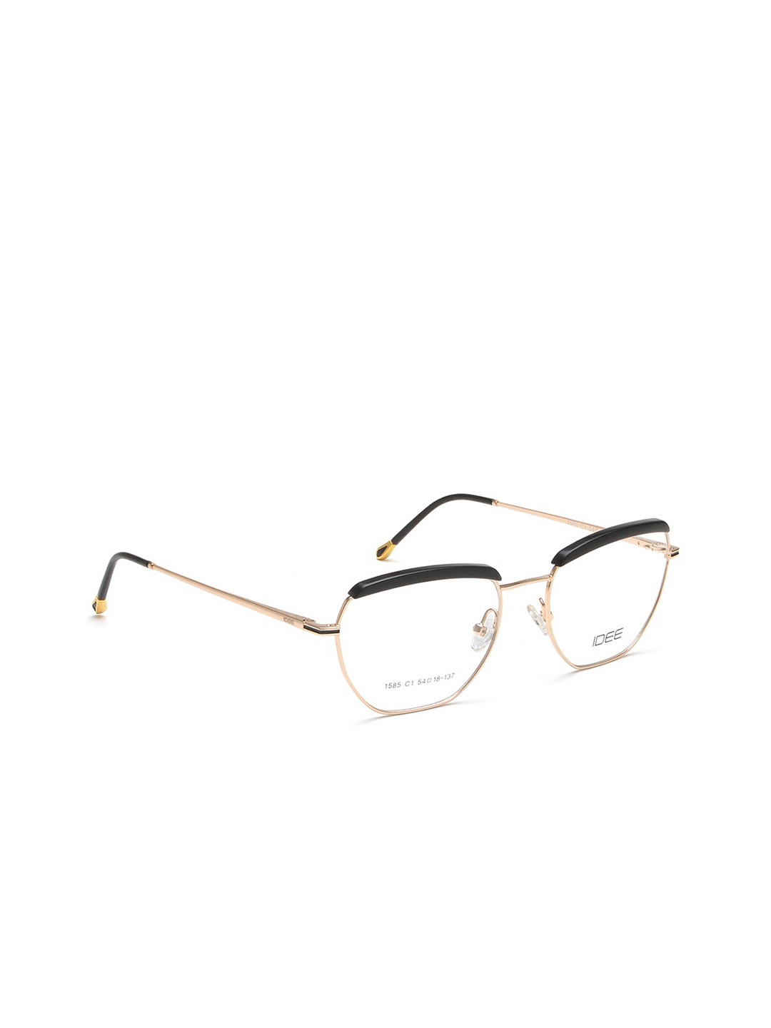 

IDEE Women Gold-Toned & Black Full Rim Oval Frames