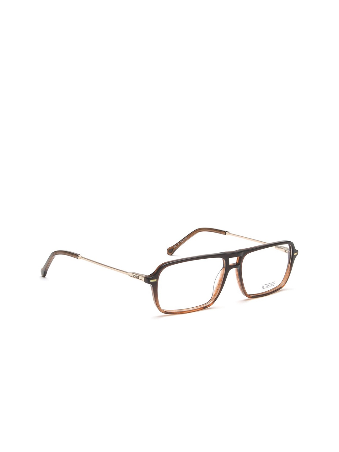 

IDEE Men Transparent & Brown Full Rim Rectangle Frames
