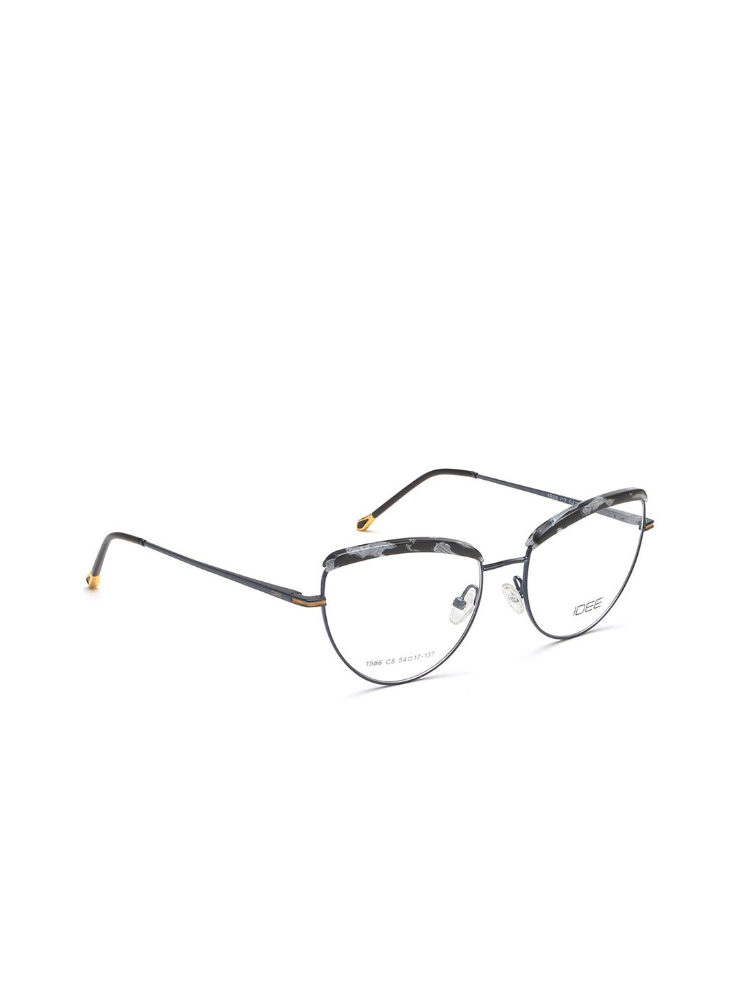 

IDEE Women White & Grey Full Rim Cateye Frames