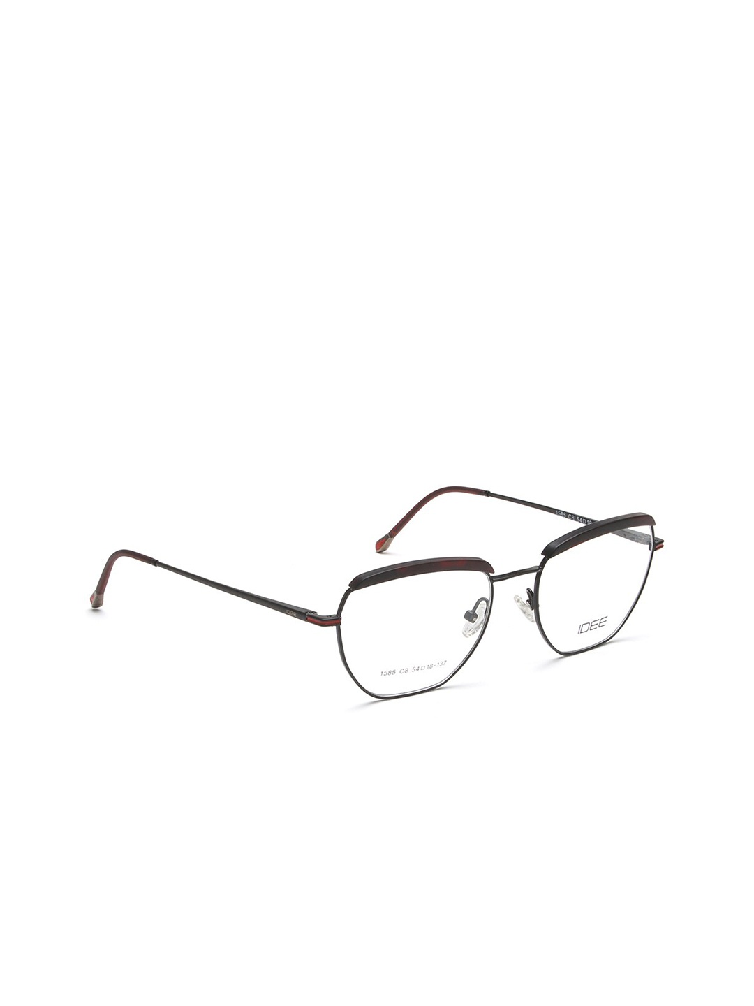 

IDEE Women Transparent & Black Full Rim Oval Frames