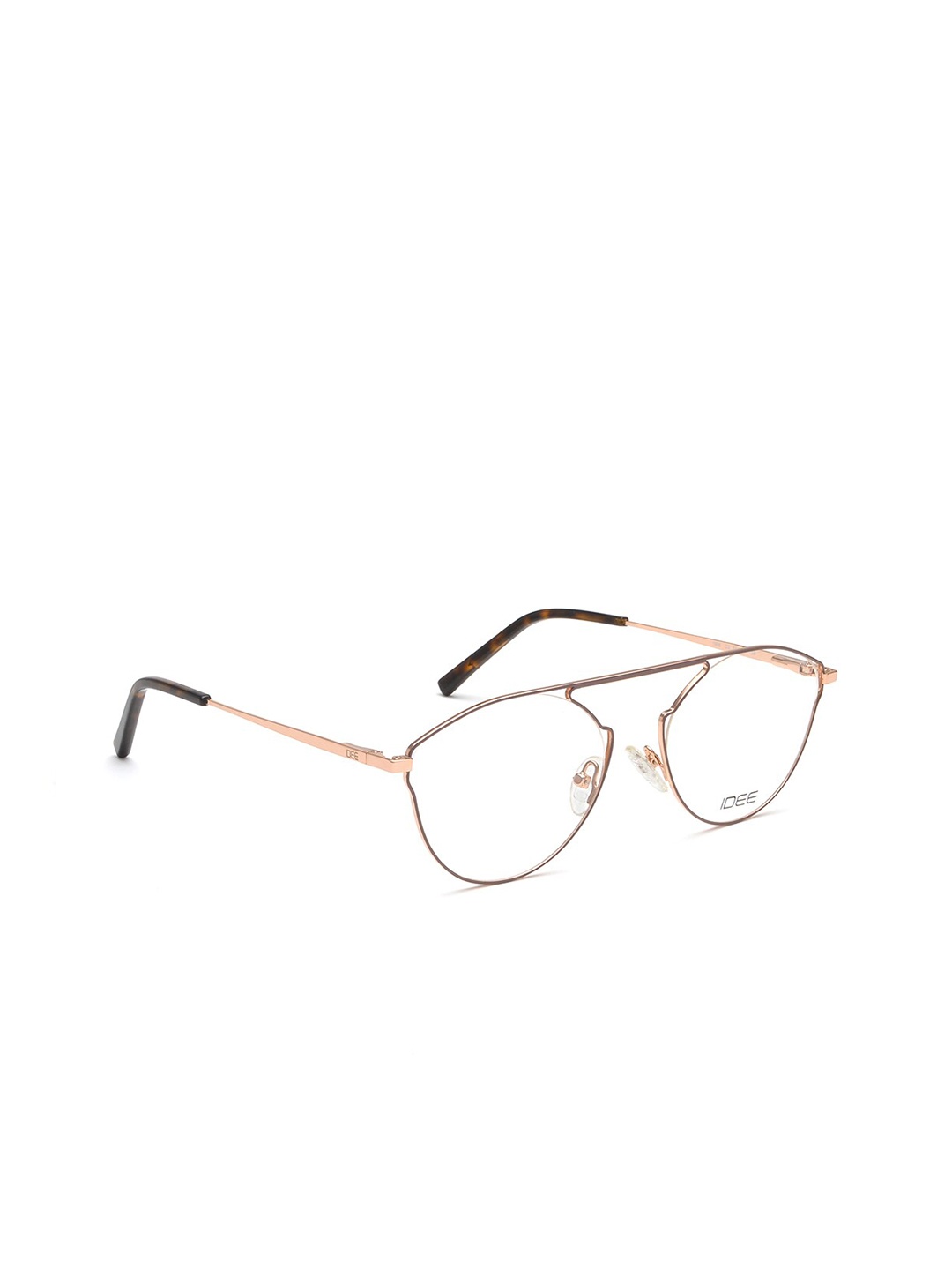 

IDEE Unisex Gold-Toned & Black Full Rim Oval Frames