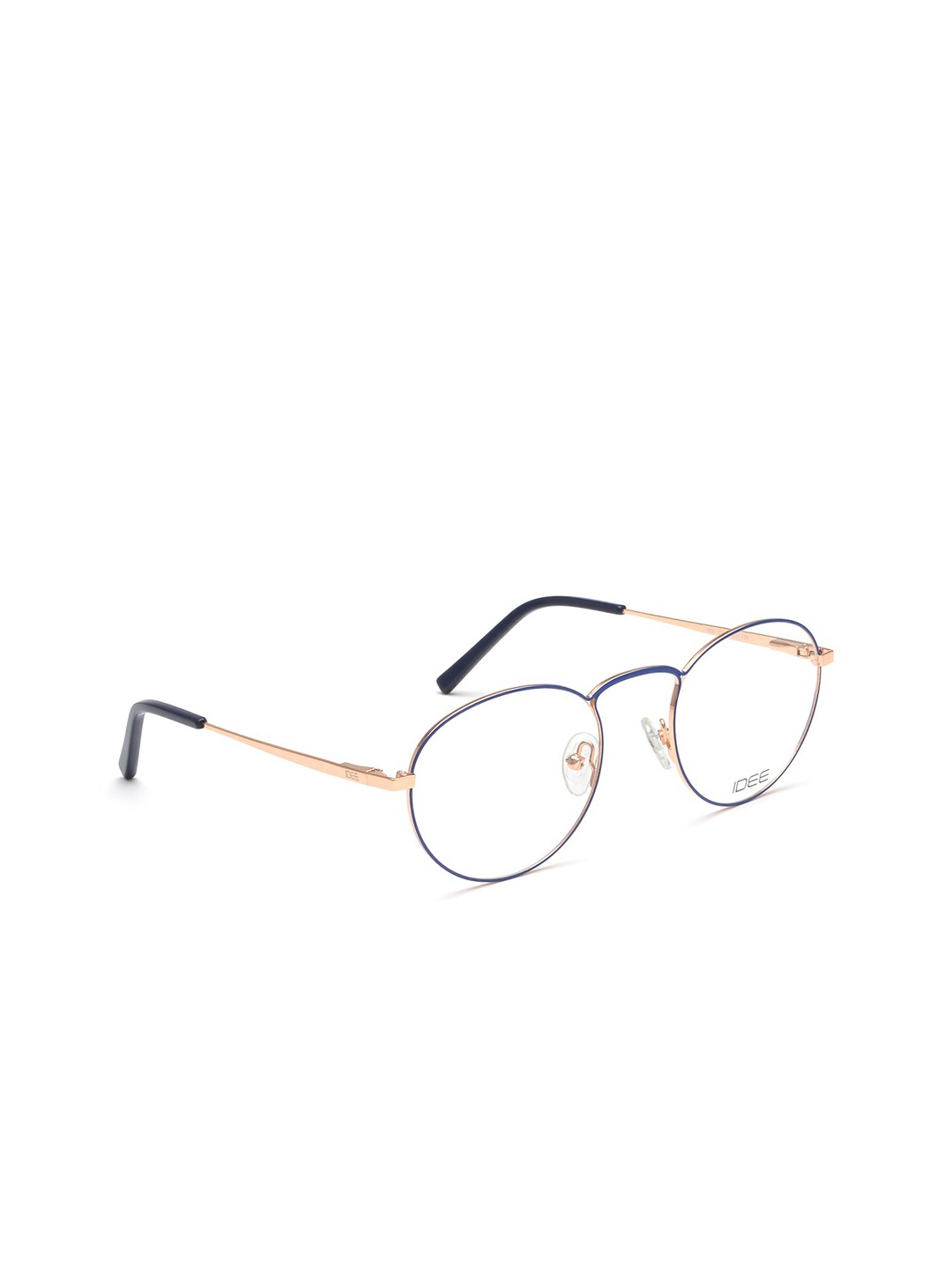 

IDEE Unisex Blue & Gold-Toned Full Rim Round Frames