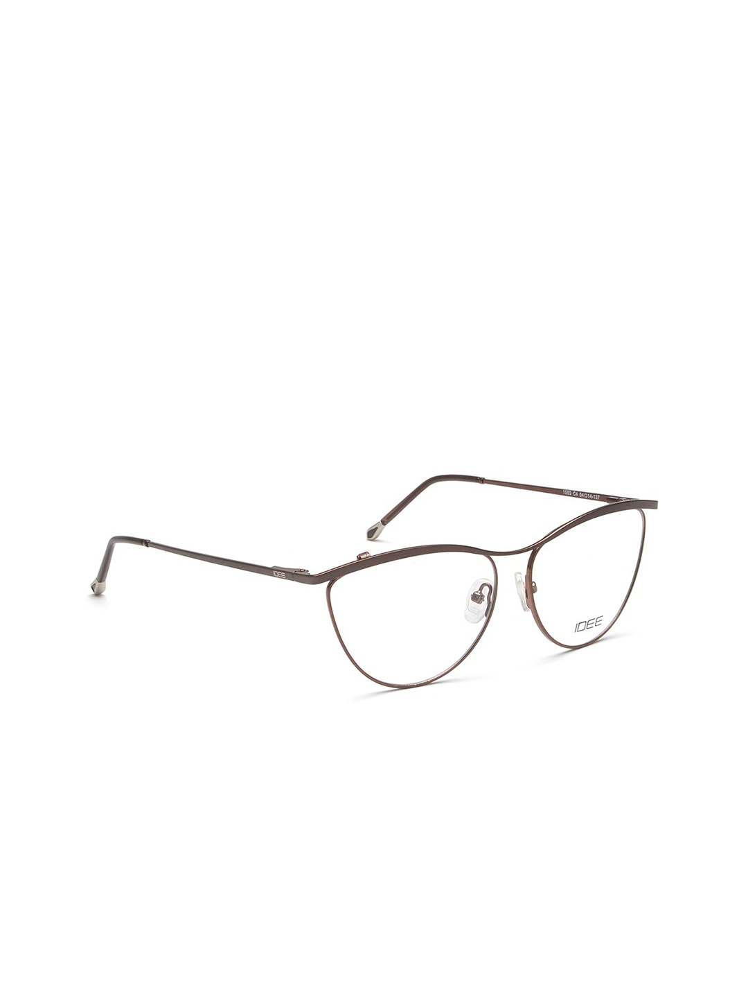 

IDEE Women White & Gold-Toned Solid Full Rim Cateye Frames