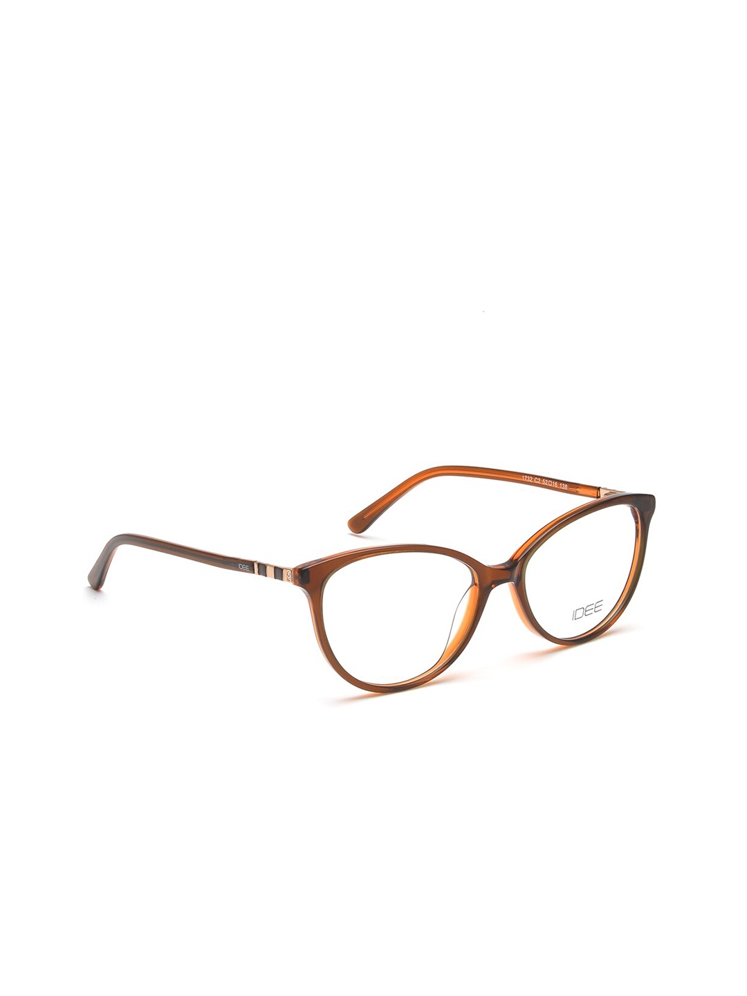 

IDEE Women Gold-Toned & Brown Full Rim Oval Frames