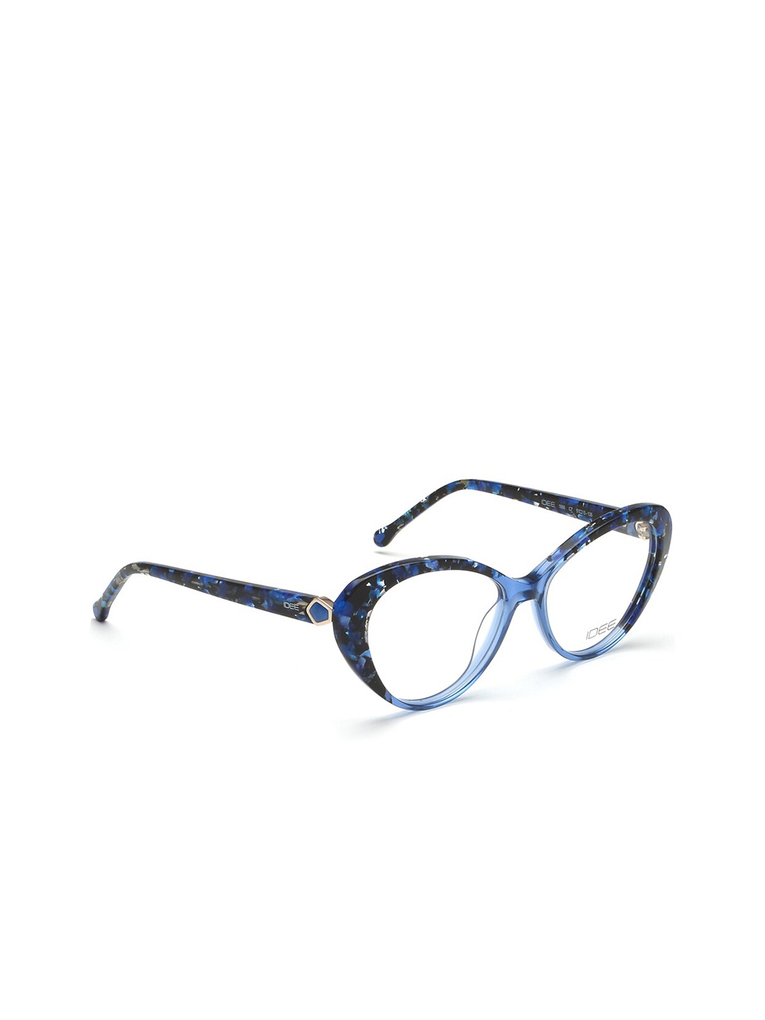

IDEE Women Blue & Black Full Rim Cateye Frames