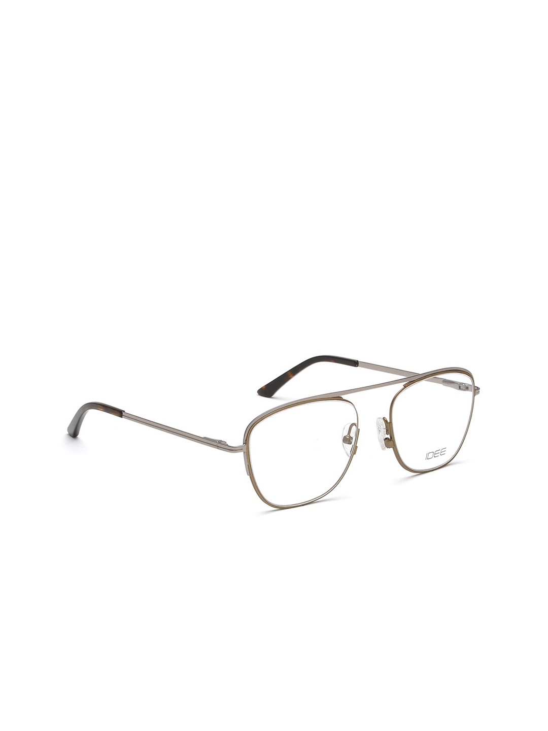 

IDEE Men Grey & Gold-Toned Full Rim Wayfarer Frames