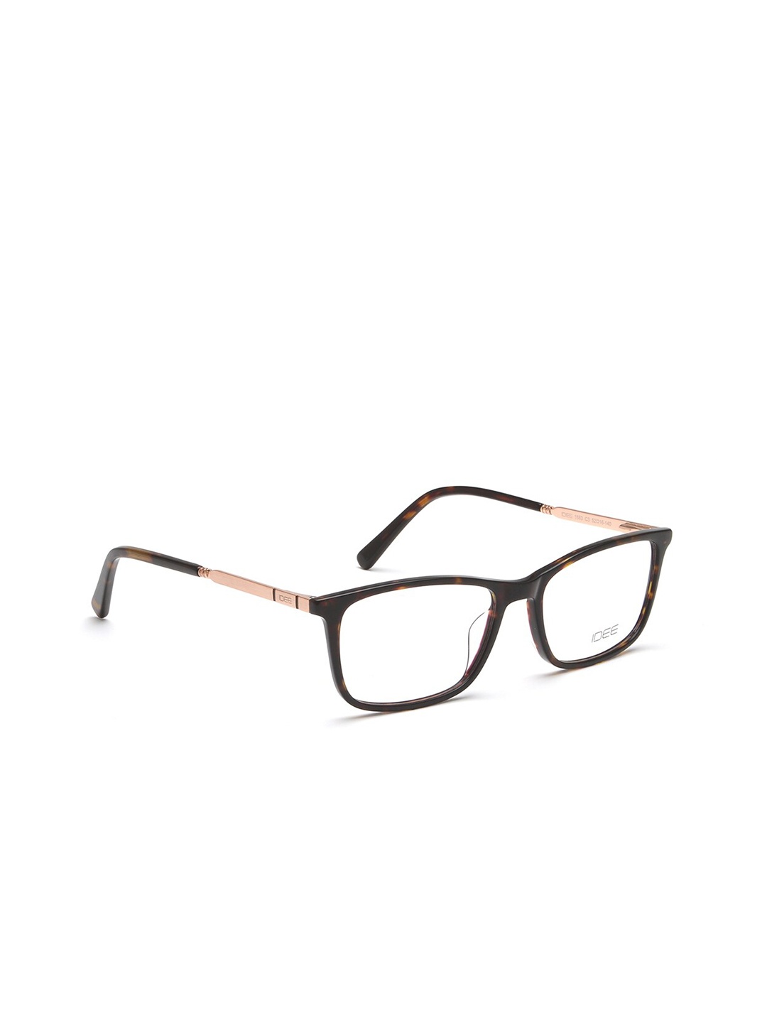 

IDEE Men Black & Rose Gold Full Rim Rectangle Frames