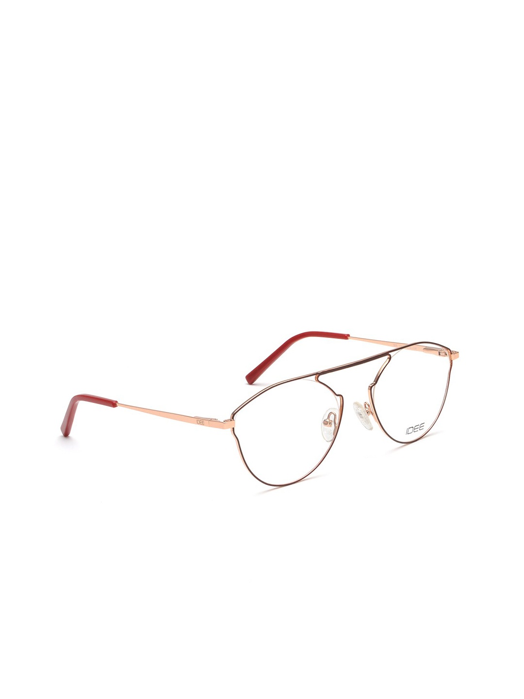 

IDEE Unisex Gold-Toned & Brown Full Rim Oval Frames