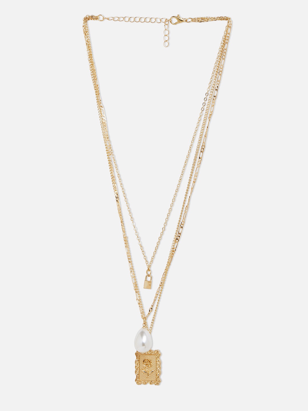 

20Dresses Gold-Toned Layered Minimal Chain Necklace