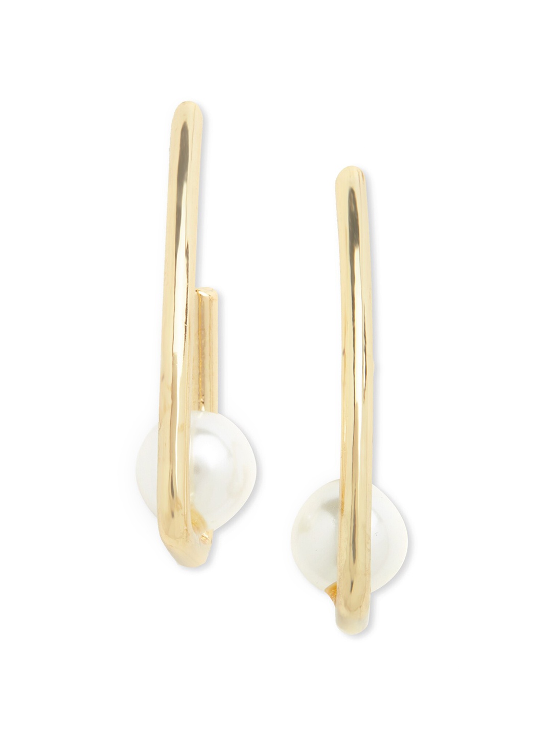 

20Dresses Gold-Toned Contemporary Drop Earrings