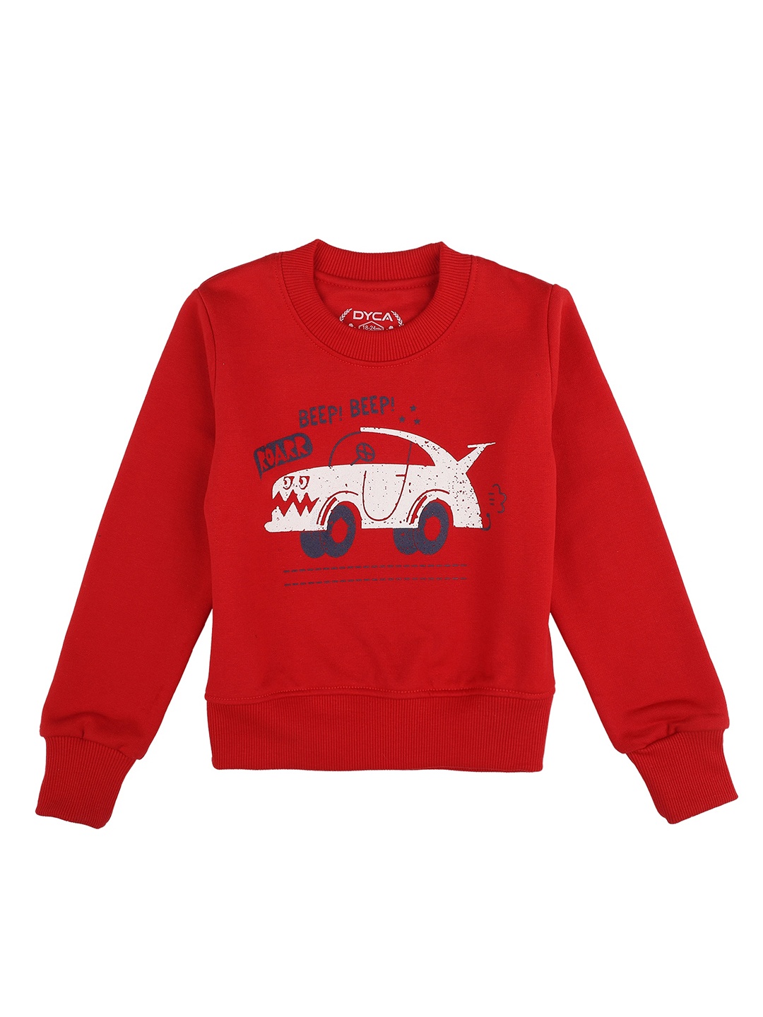 

DYCA Boys Red Printed Sweatshirt