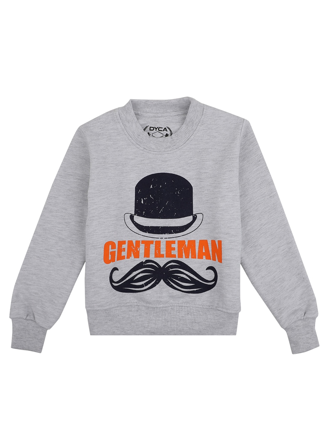

DYCA Boys Grey Typography Printed Sweatshirt