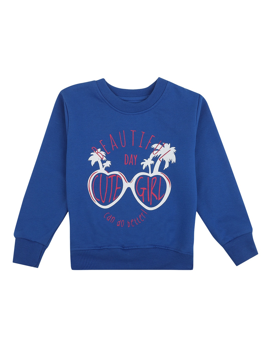 

DYCA Girls Blue Printed Sweatshirt