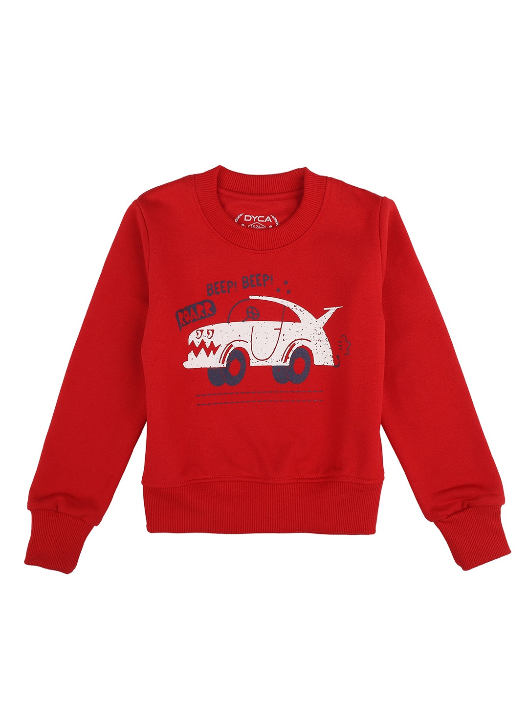 

DYCA Boys Red Printed Sweatshirt