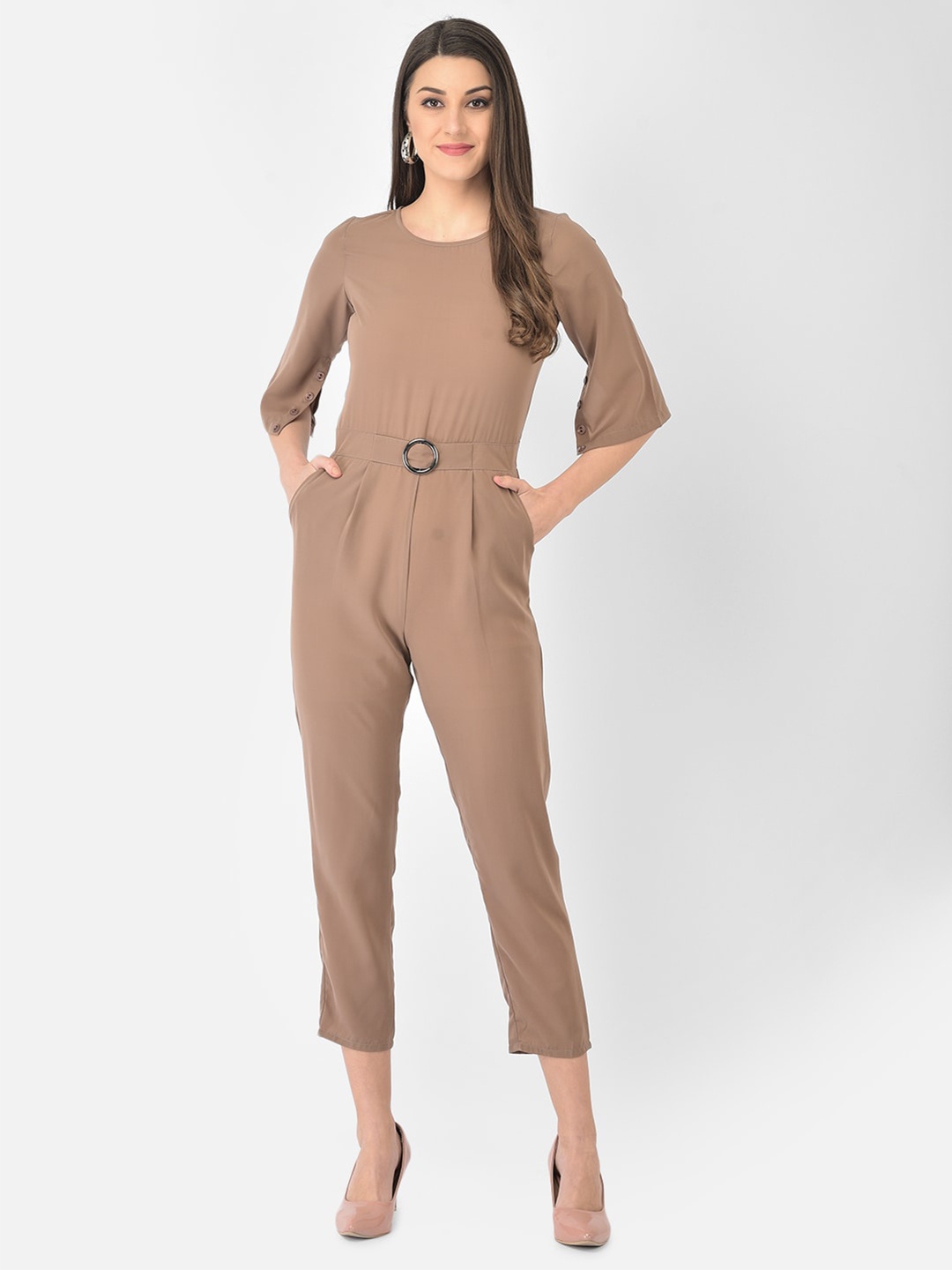 

Eavan Brown Basic Jumpsuit