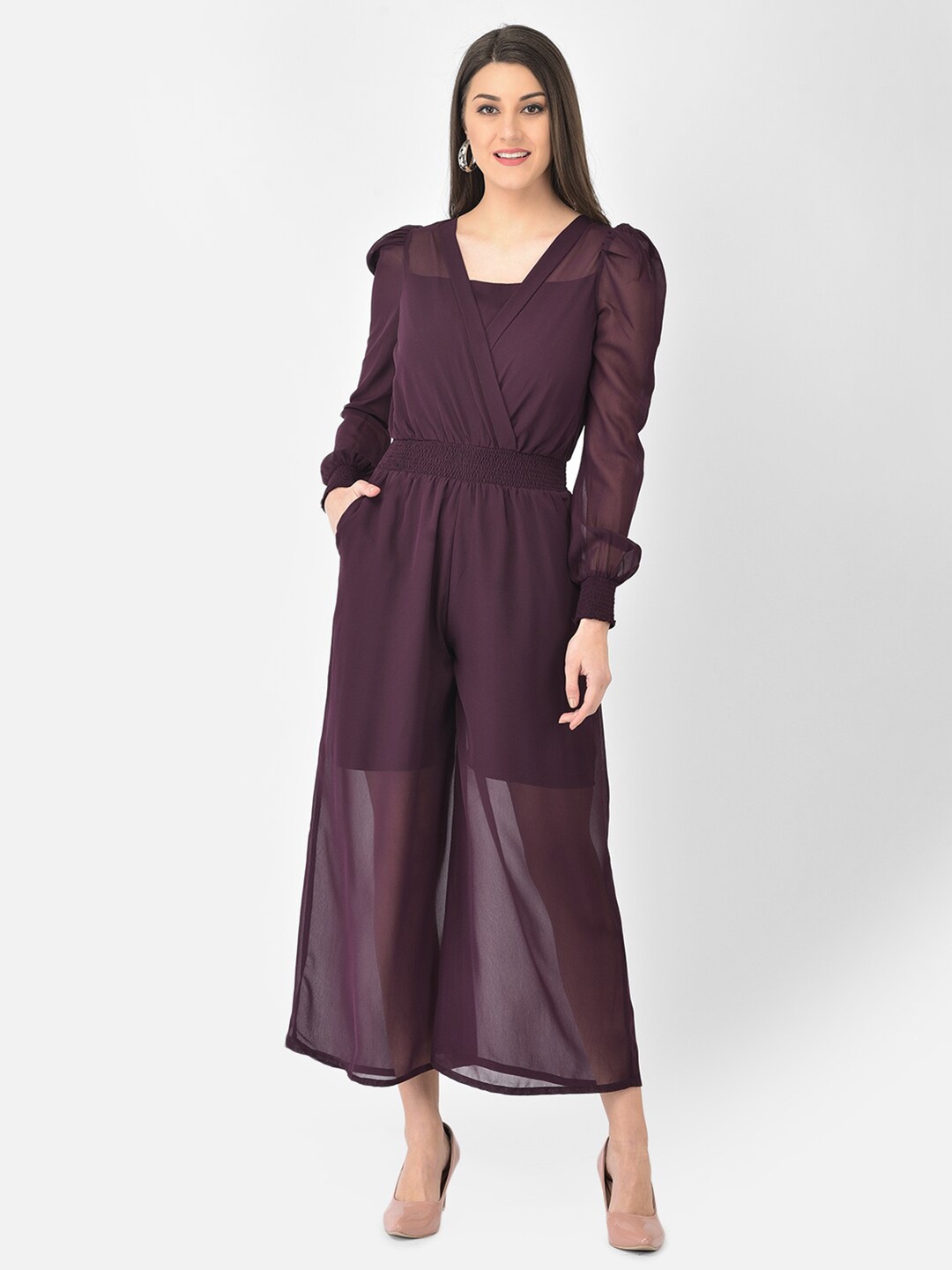 

Eavan Coffee Brown Basic Jumpsuit