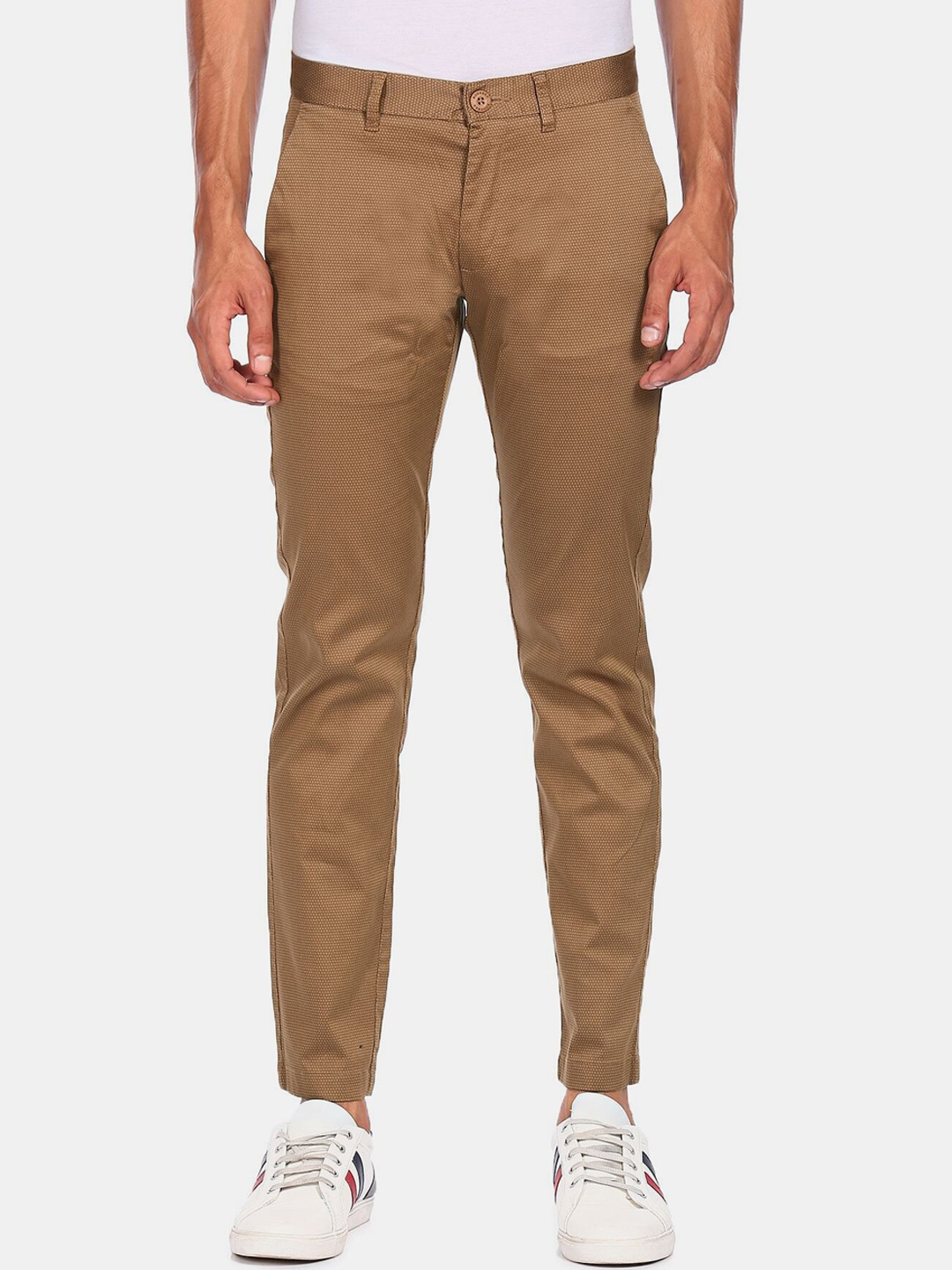 

Ruggers Men Khaki Trousers