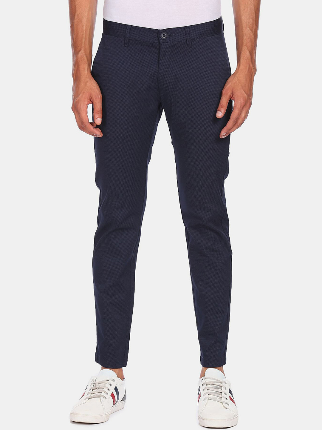 

Ruggers Men Navy Blue Trousers