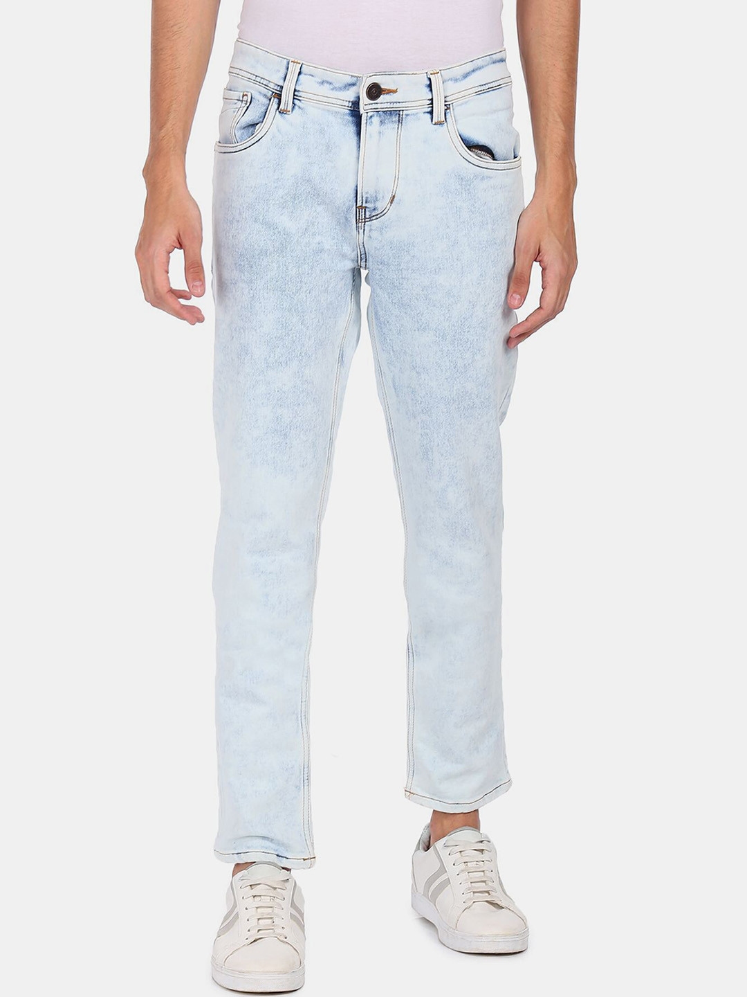 

Colt Men Blue Slim Fit Heavy Fade Jeans