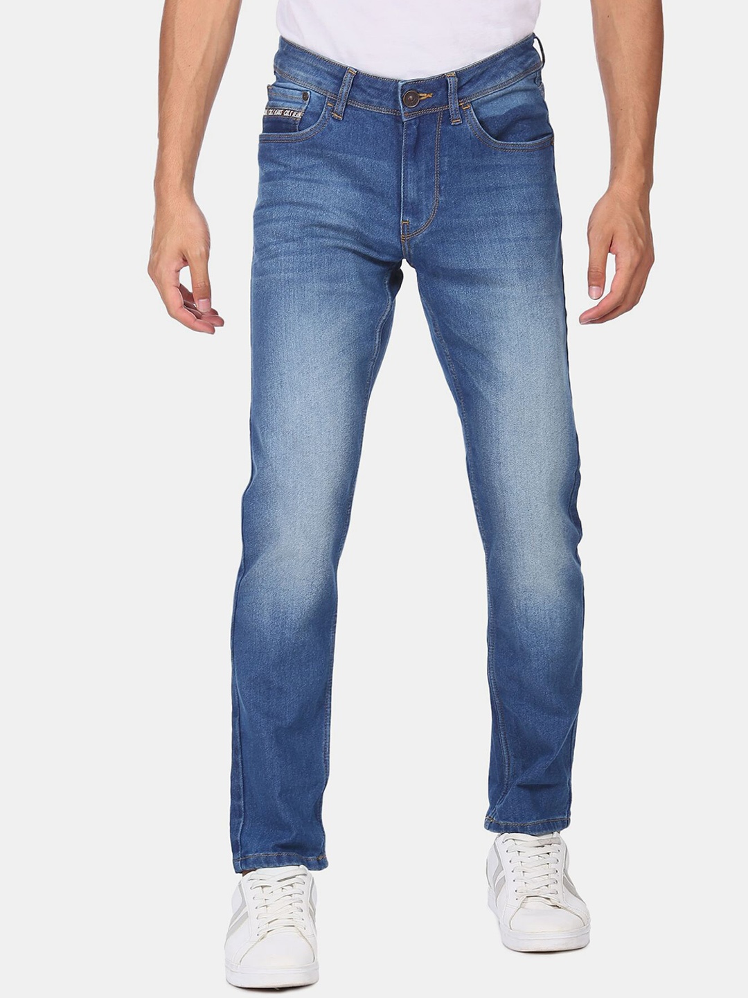 

Colt Men Blue Heavy Fade Stretchable Stone Wash Jeans