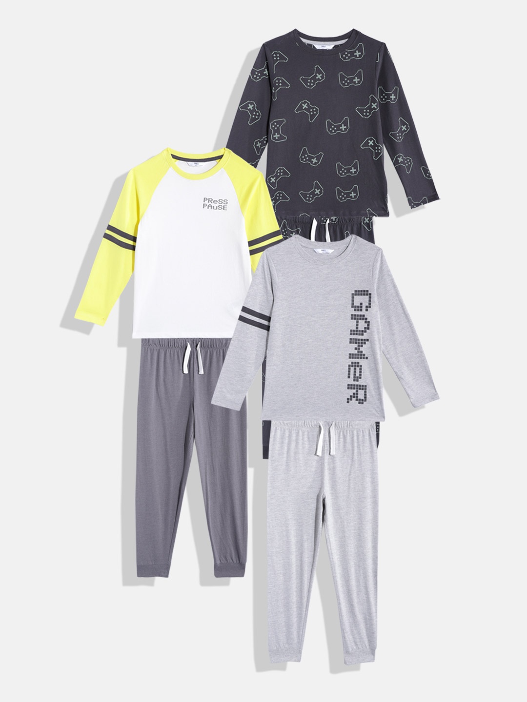 

Marks & Spencer Boys Pack of 3 Pyjama Set, Lime green