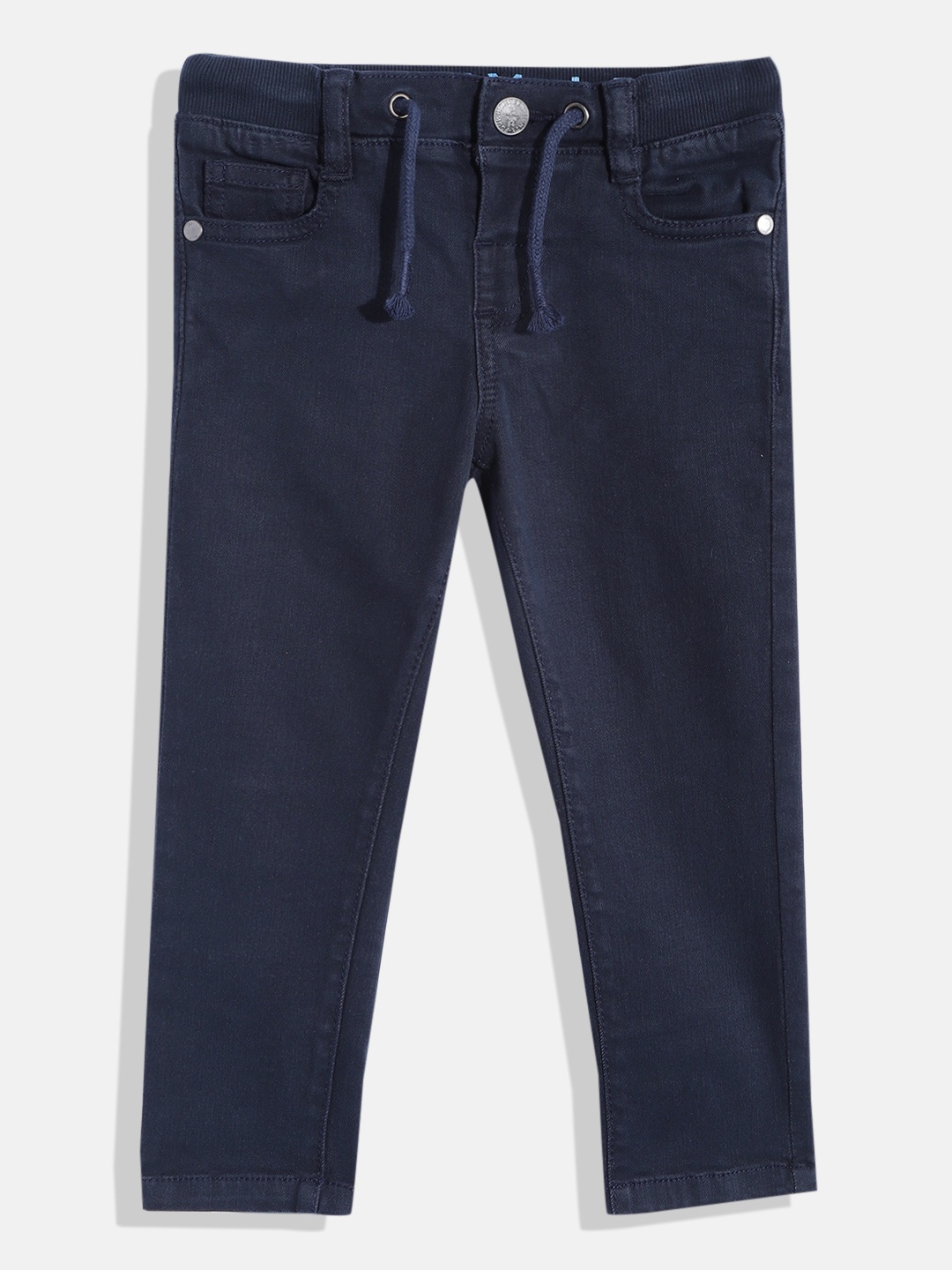 

Marks & Spencer Boys Navy Blue Solid Skinny Fit Stretchable Jeans