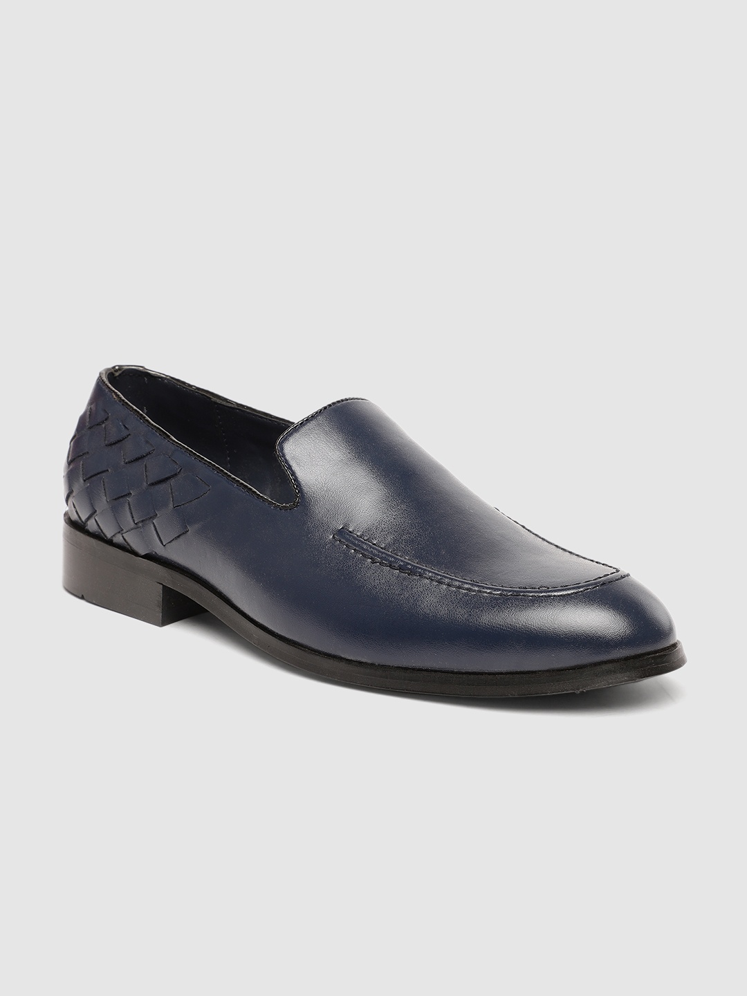 

The Alternate Men Blue Solid Formal Slip On Shoes