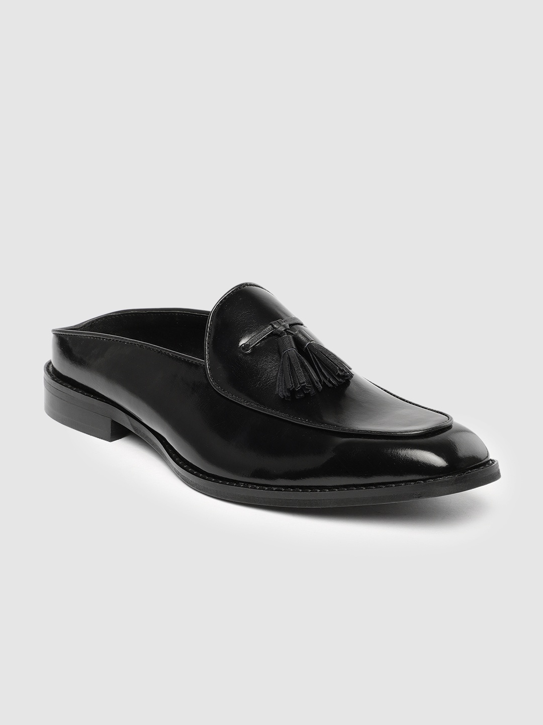 

The Alternate Men Black PU Mules