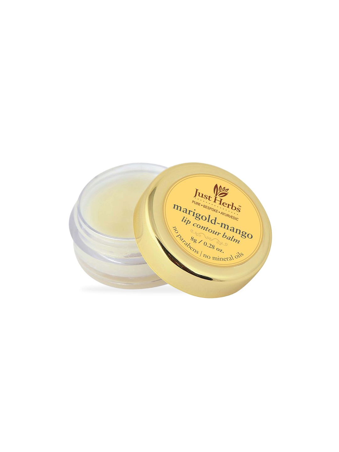 

Just Herbs Mango Lip Balm With Mango & Marigold For Soft Lips - 8g, Yellow