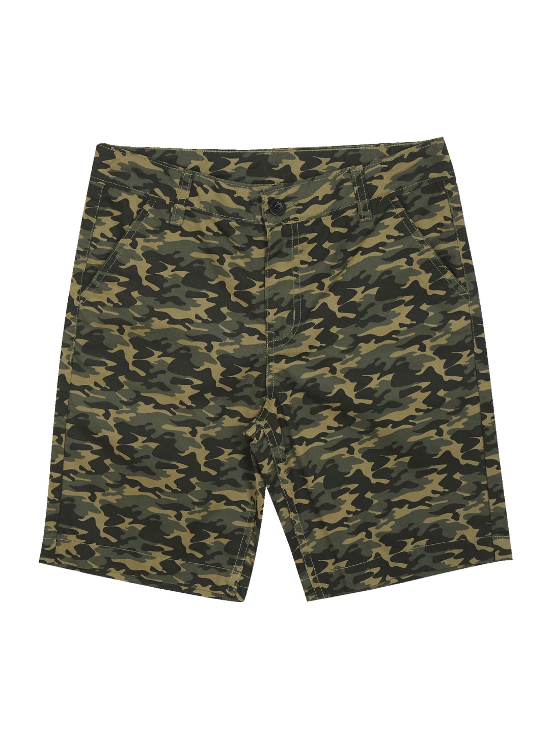 

Cherokee Boys Green Camouflage Printed Shorts
