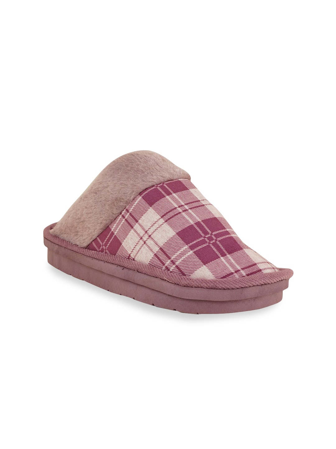 

Walkfree Men Purple & White Printed Slip-On