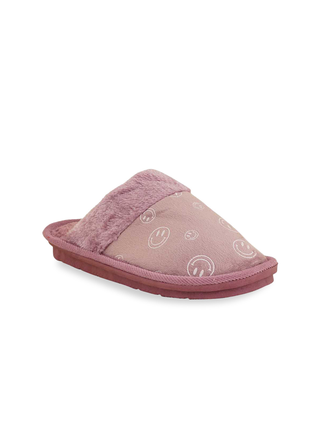 

Walkfree Men Purple & White Printed Slip-On Bedroom Slippers
