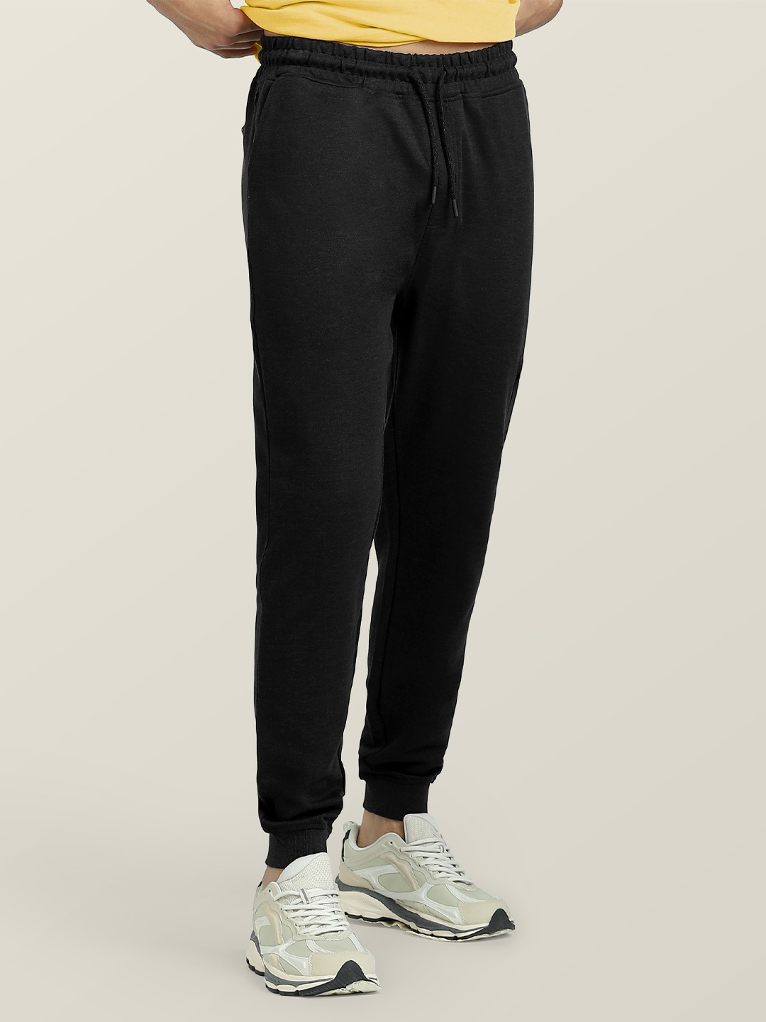 

XYXX Men Black Solid Cotton Antimicrobial Joggers