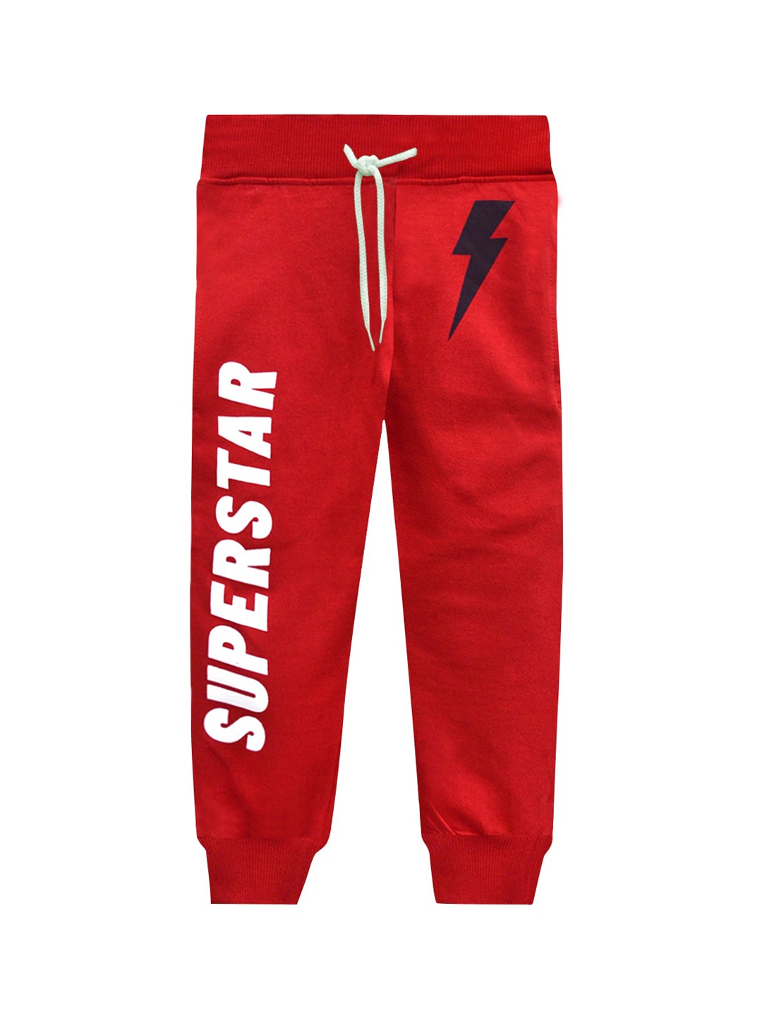 

A.T.U.N. Boys Red Typography Printed Joggers Trackpant