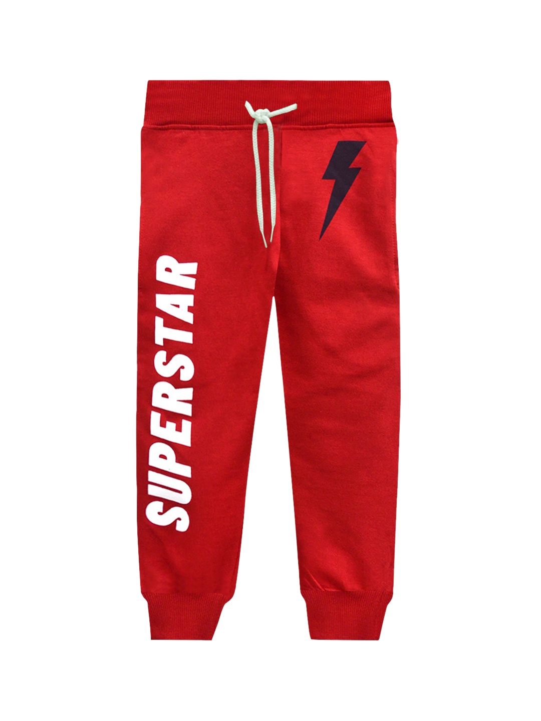 

A.T.U.N. Boys Red Typography Printed Joggers Trackpant