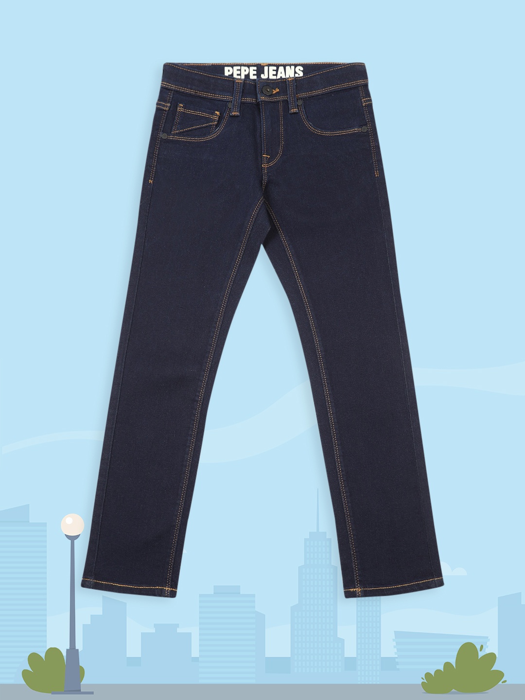 

Pepe Jeans Boys Navy Blue Slim Fit Jeans