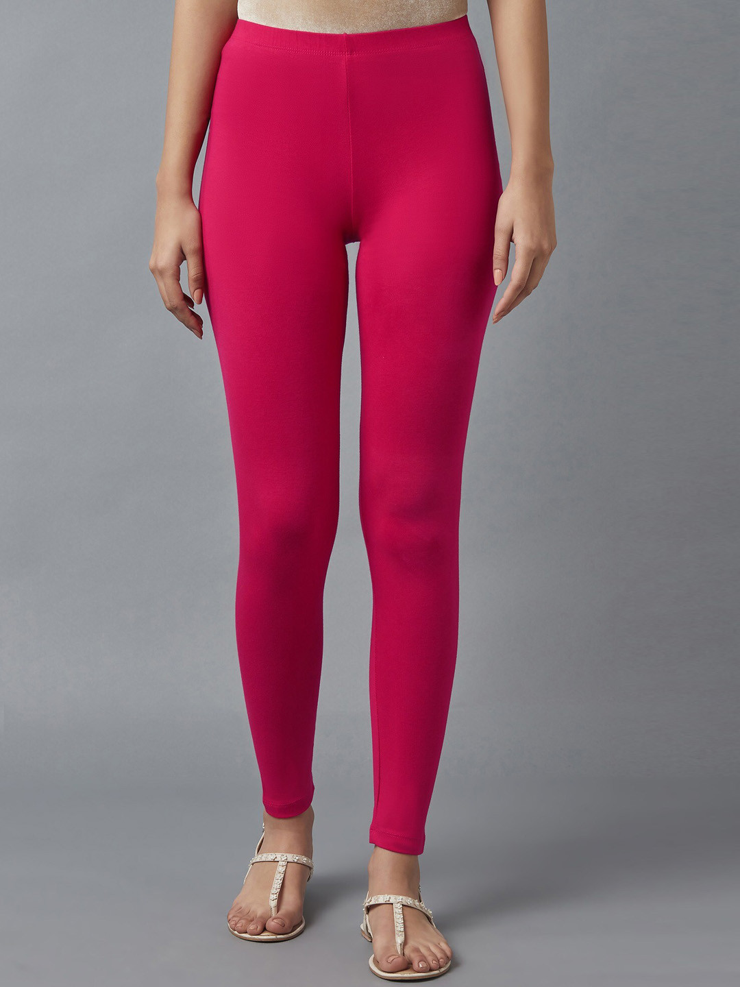 

elleven Women Fuchsia Ankle Length Leggings