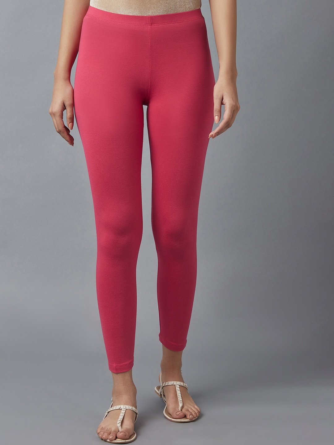 

elleven Woman Pink Cotton Lycra Tights