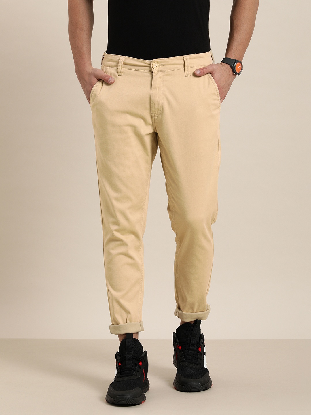 

Moda Rapido Men Beige Trousers
