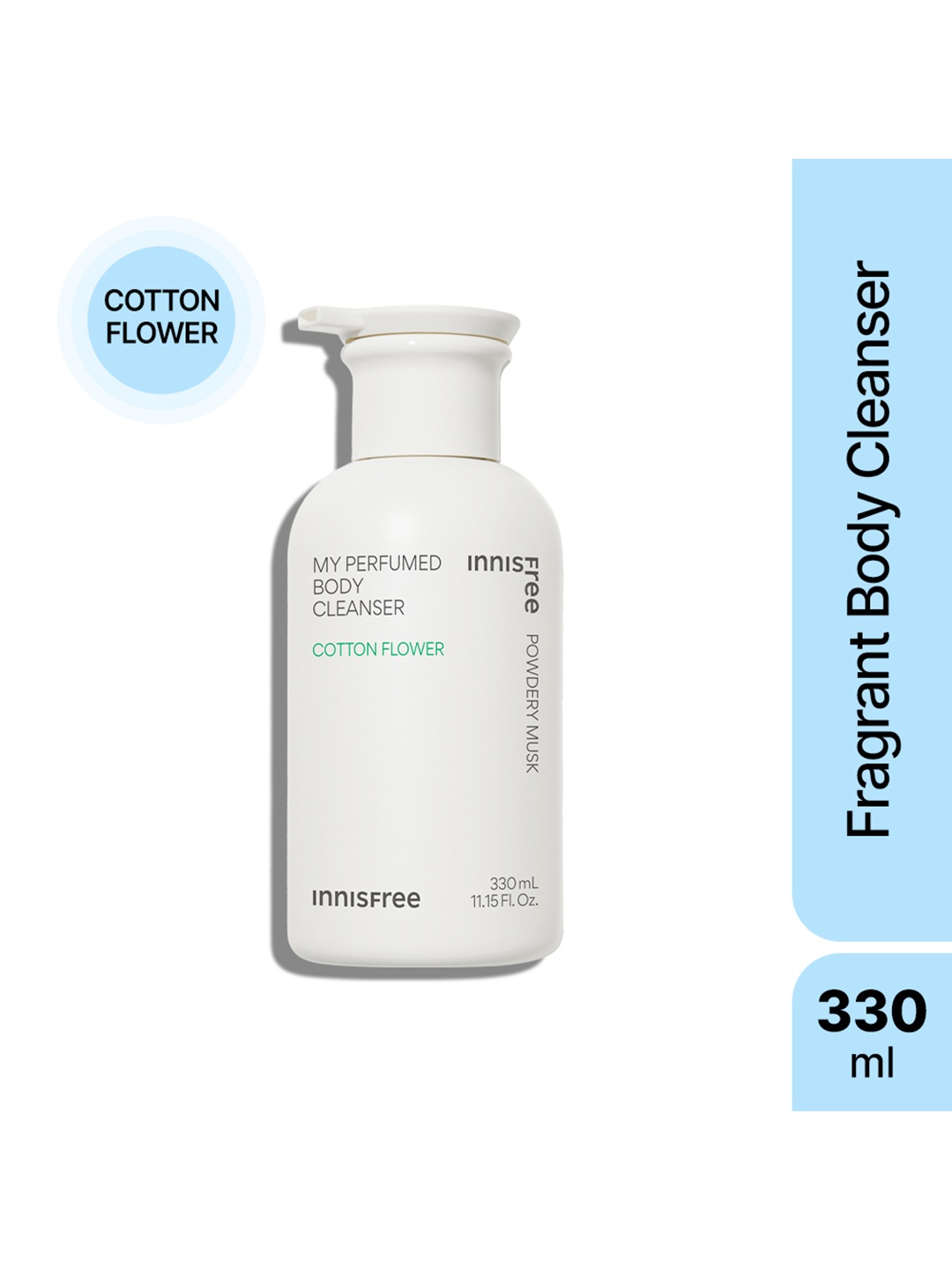 

Innisfree My Perfumed Body Cotton Flower Body Cleanser - 330 ml, Off white