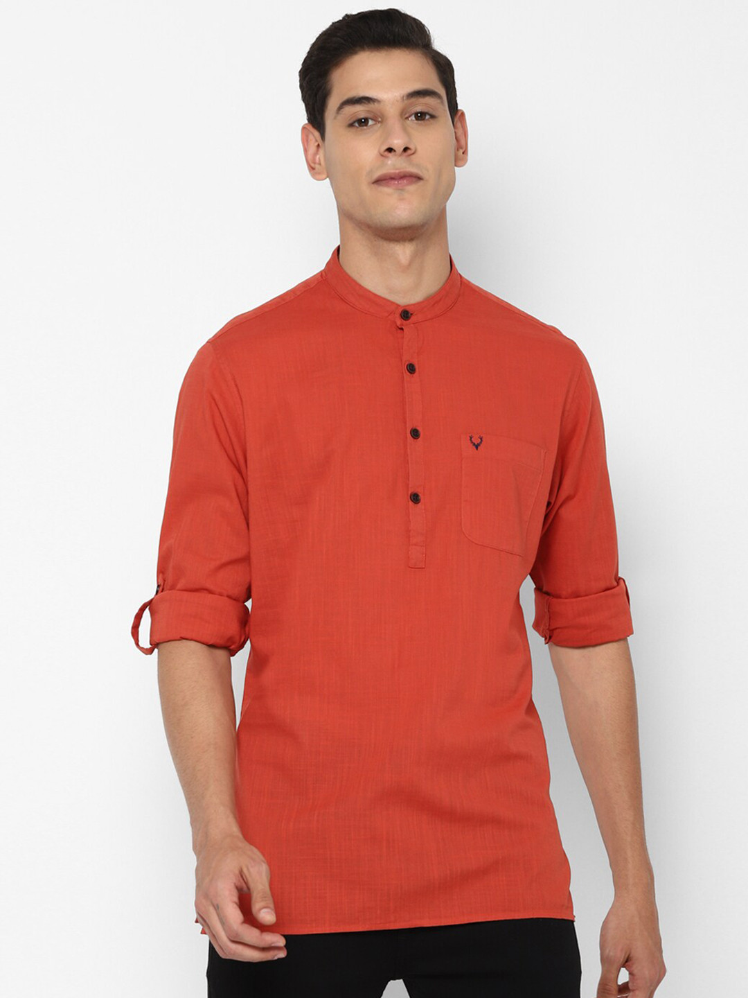 

Allen Solly Men Red Regular Fit Cotton Casual Shirt